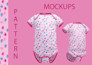 create unique baby pattern designs with free mockups